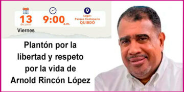 Plantón por la libertad de Arnold Rincón