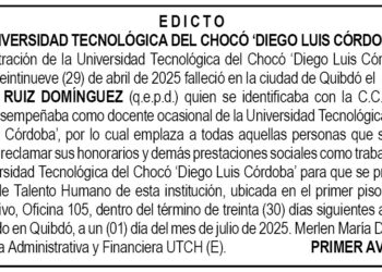 Edicto 1er. aviso Iván Ernesto Ruiz Domínguez