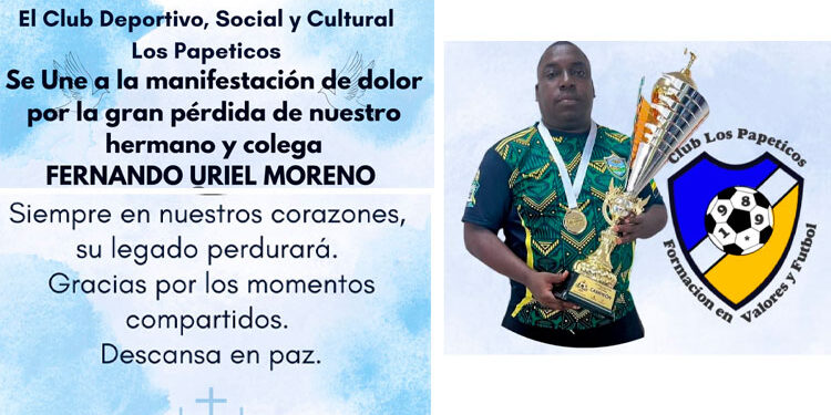 El fútbol chocoao está de luto