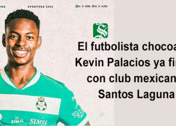 El futbolista chocoano Kevin Palacios ya firmó con club mexicano