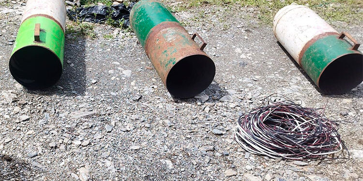 Incautan artefactos para lanzar explosivos en San José del Palmar