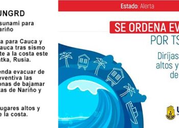 Ordenan evacuar playas en el Pacífico chocoano