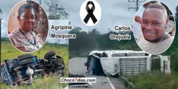 Accidente en la vía Quibdó-Istmina deja dos muertos
