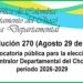Convocatoria pública para la elección de Contralor Departamental del Chocó, período 2026-2029