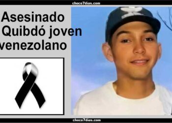 Asesinado joven venezolano en Quibdó.