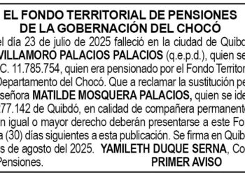 Edicto 1er. aviso Antonio Villamoro Palacios Palacios