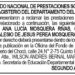 Edicto 2do. aviso Ana Lucía Mosquera Rivas