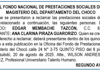 Edicto 2do. aviso Édgar Membache Tazcón