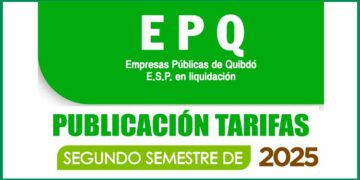 EPQ en liquidación: Tarifas 2do. semestre 2025