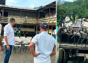 Bahía Solano: personería municipal entrego pupitres a la Institución Educativa Luis López de Mesa