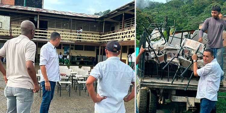 Bahía Solano: personería municipal entrego pupitres a la Institución Educativa Luis López de Mesa