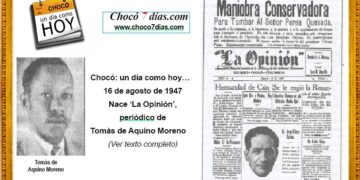 Chocó: agosto 16