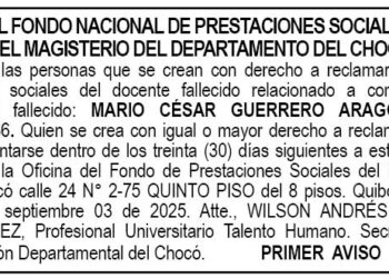 Edicto 1er. aviso Mario César Guerrero Aragón
