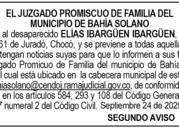 Edicto 2do. aviso Elías Ibargüen Ibargüen (desaparecido)