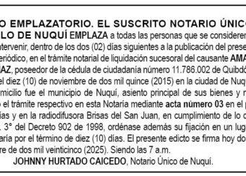 Edicto Amaranto Mena Díaz