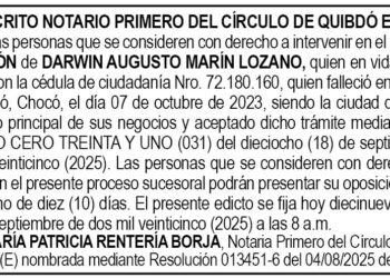 Edicto Darwin Augusto Marín Lozano