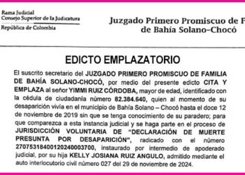 Edicto muerte presunta por desaparición