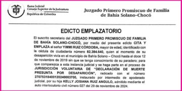Edicto muerte presunta por desaparición