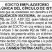 Edicto Miguel Ángel Meneses Quinto