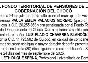 Edicto Paula Emilia Palacios Moreno