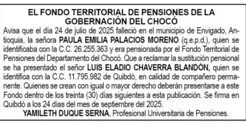Edicto Paula Emilia Palacios Moreno