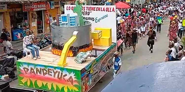 Quibdó, San Pacho 2025: disfraz del barrio Pandeyuca