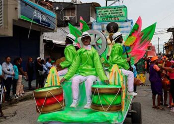 Quibdó, San Pacho 2025: disfraz del barrio La Yesquita