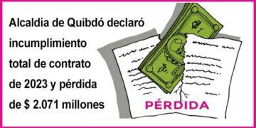 Alcaldía de Quibdó declaró incumplimiento total de contrato de 2023 y pérdida de $ 2.071 millones