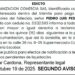 Edicto 2do. aviso Pedro Luis Pestaña Palomeque