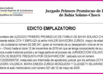 Edicto muerte presunta por desaparición