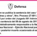 Mindefensa Chocó sentencia Angie