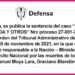 Mindefensa Chocó sentencia Nayivi