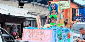 Quibdó, San Pacho 2025: disfraz del barrio Alameda Reyes