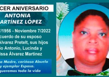 Tercer aniversario Antonia Martínez López