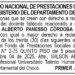 Edicto 1er. aviso Alberto Panesso Córdoba