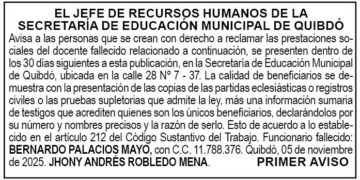 Edicto 1er. aviso Bernardo Palacios Mayo