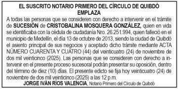 Edicto Chocó