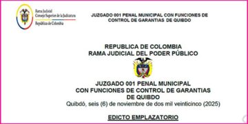 Edicto Carlos Andrés Mosquera Córdoba
