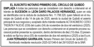 Edicto Chocó