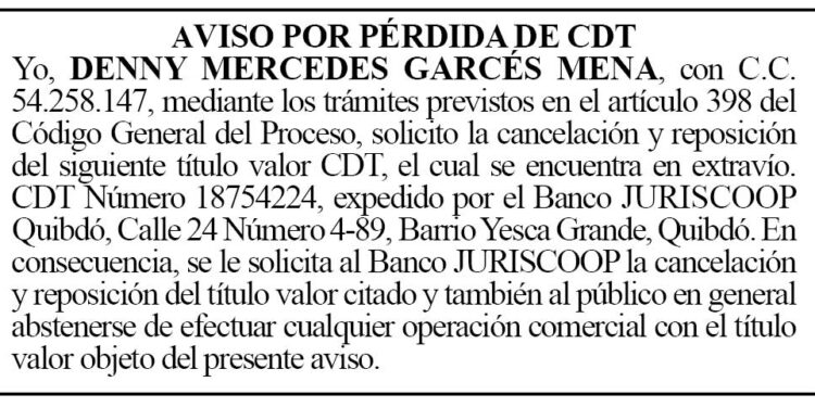 CDT Chocó