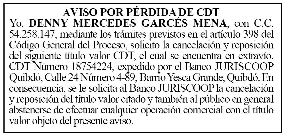 CDT Chocó