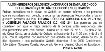 Edicto Dasalud Chocó