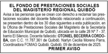 Edicto Chocó