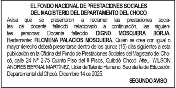 Edicto Chocó Digno