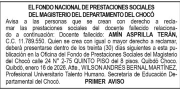 Edicto Chocó
