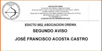 Edicto Chocó Asorewa