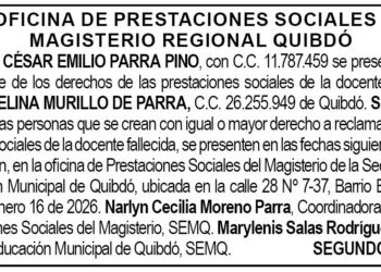 Edicto Quibdó Chocó