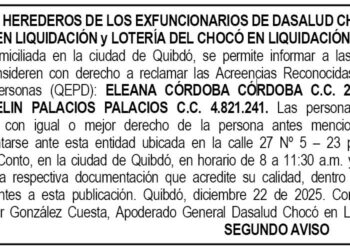Edicto Dasalud Chocó 2 ene 14 2026