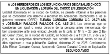 Edicto Dasalud Chocó 2 ene 14 2026