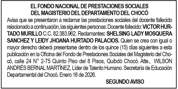Edicto Chocó